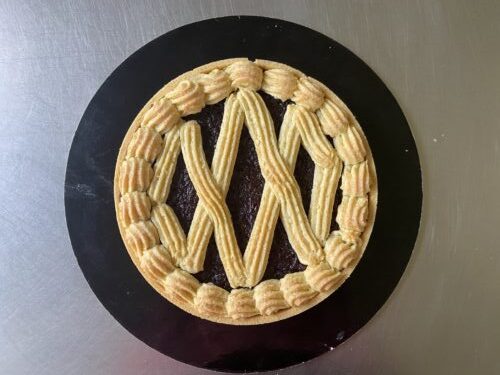 crostata salata con composta cipolle rosse