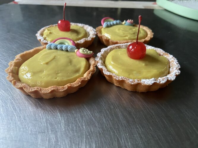 crostatine vegane con crema vegetale