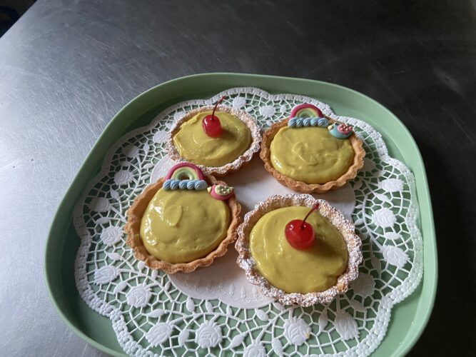 crostatine vegane con crema vegetale