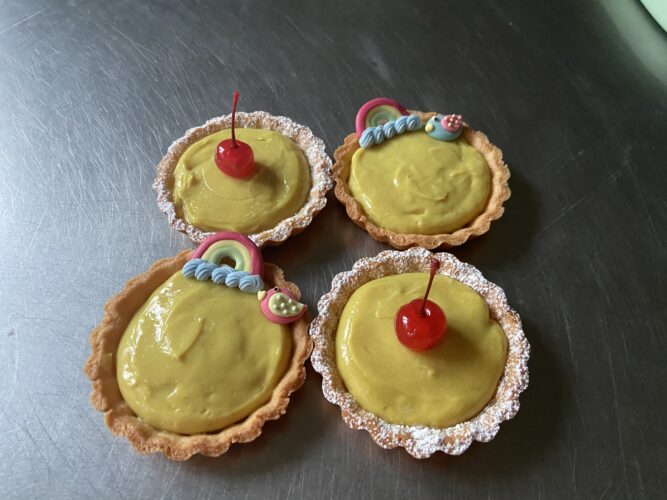crostatine vegane con crema vegetale