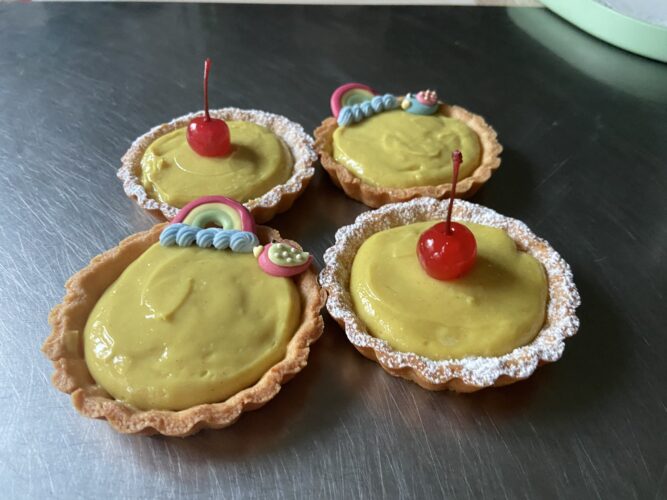 crostatine vegane con crema vegetale