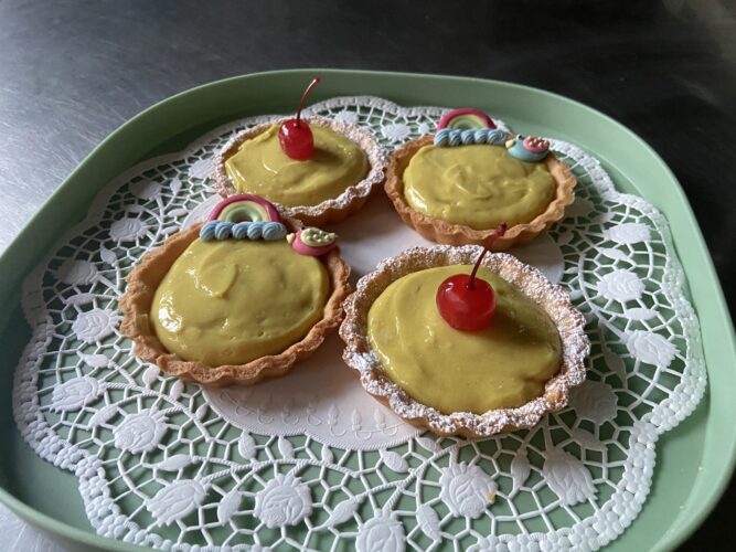 crostatine vegane con crema vegetale