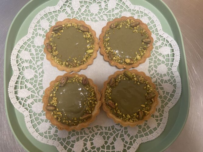 crostatine vegane pistacchio