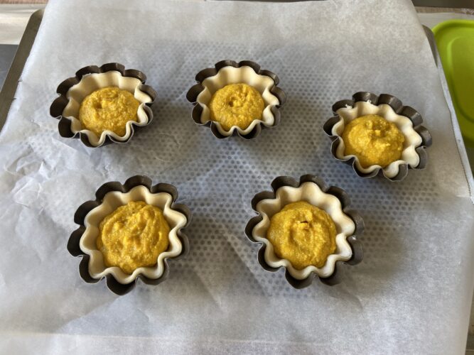 mini flan zucca sfoglia