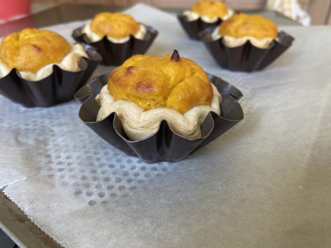 mini flan zucca sfoglia