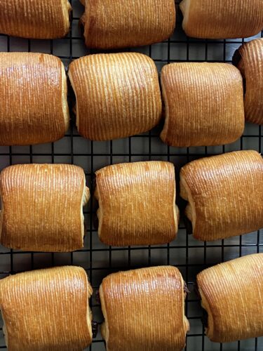 mini pain au chocolate crociato