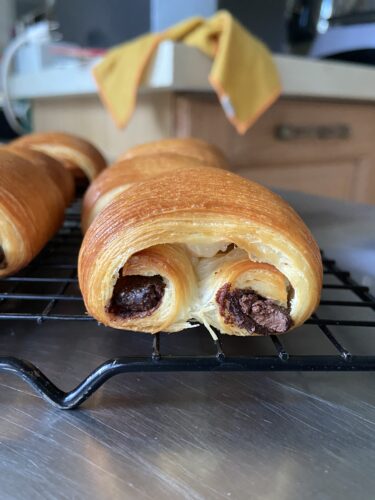 mini pain au chocolate crociato