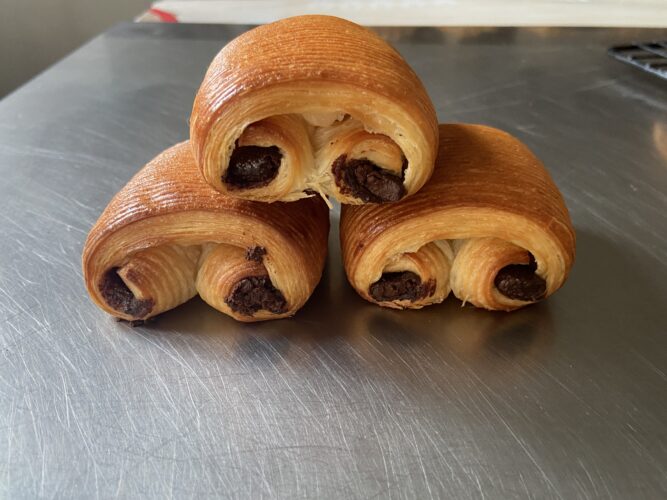 mini pain au chocolate crociato