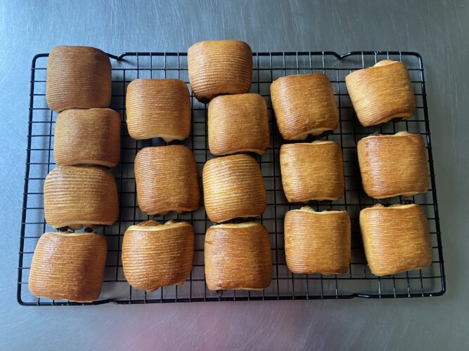 mini pain au chocolate crociato