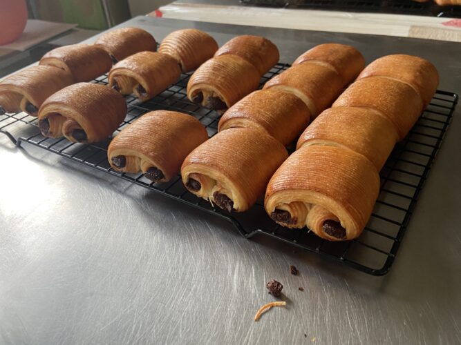 mini pain au chocolate crociato