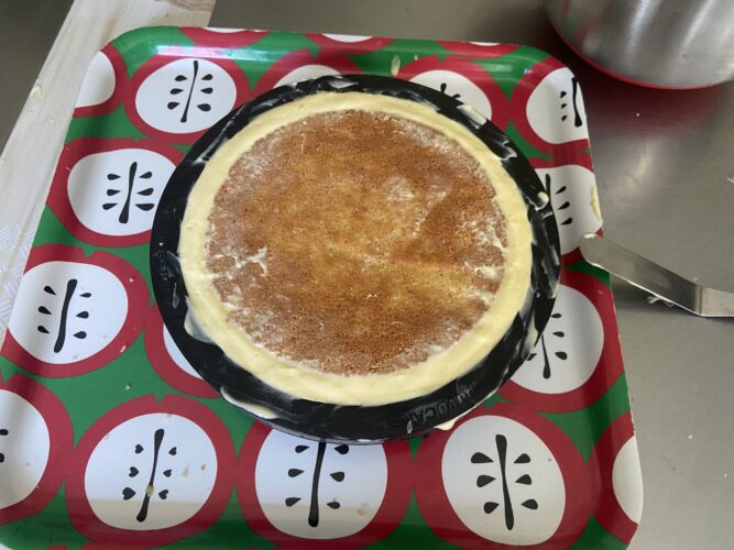 torta moderna cuor fragola e vaniglia