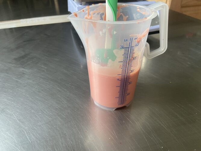 torta moderna cuor fragola e vaniglia