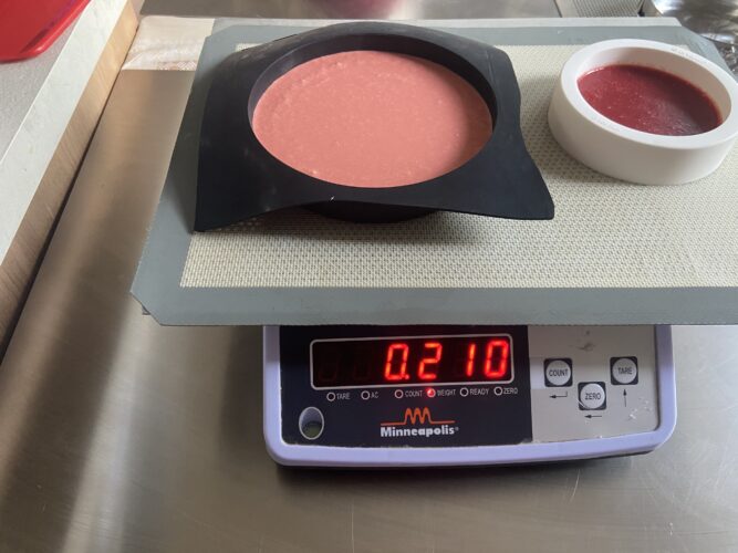 torta moderna cuor fragola e vaniglia